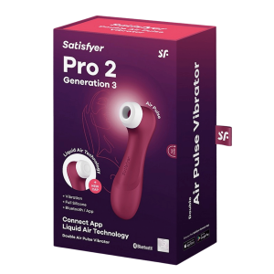 Satisfyer Pro 2 Generation 3 with Liquid Air - Czerwony /Aplikacja Bluetooth