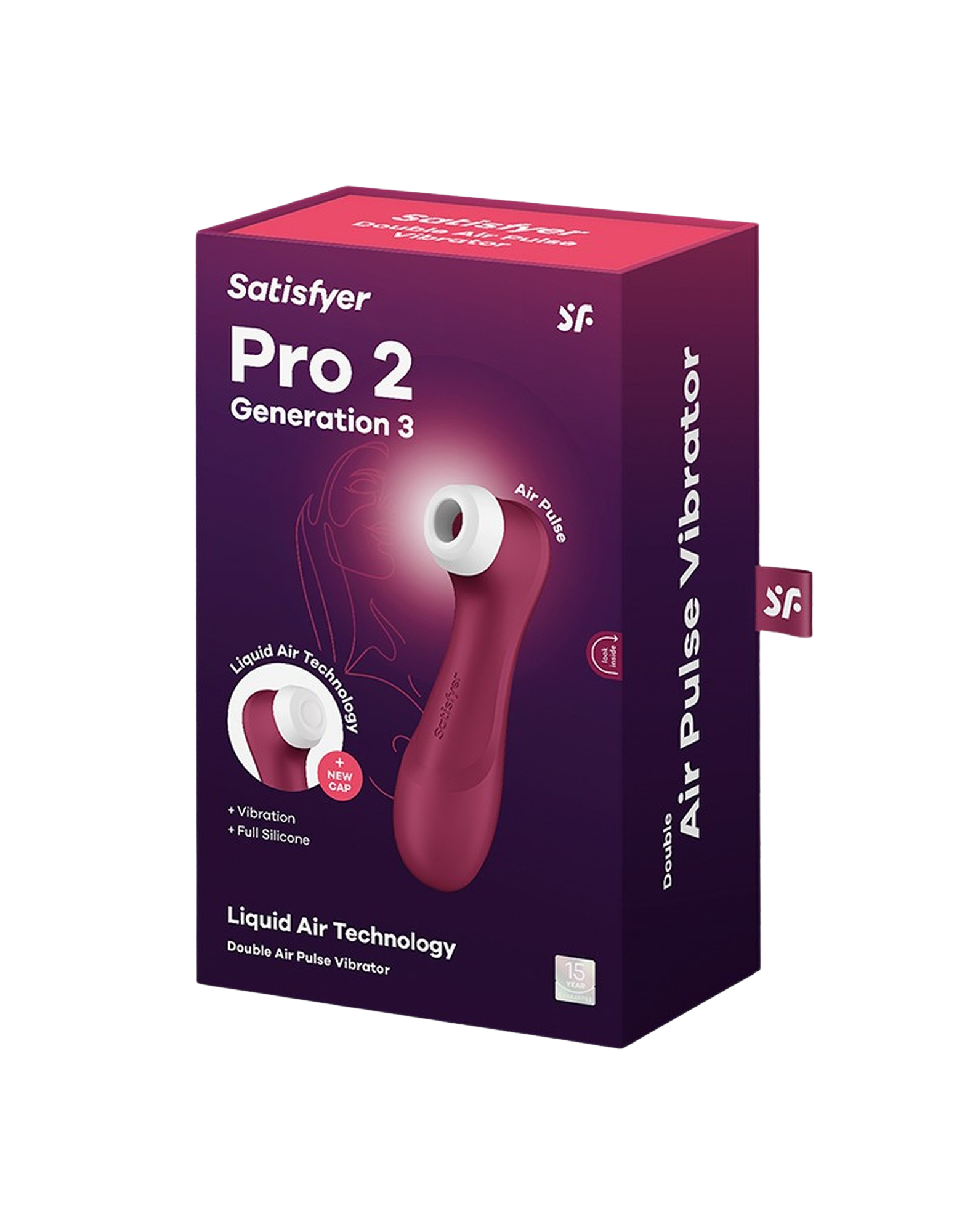Satisfyer Pro 2 Generation 3 with Liquid Air - czerwony
