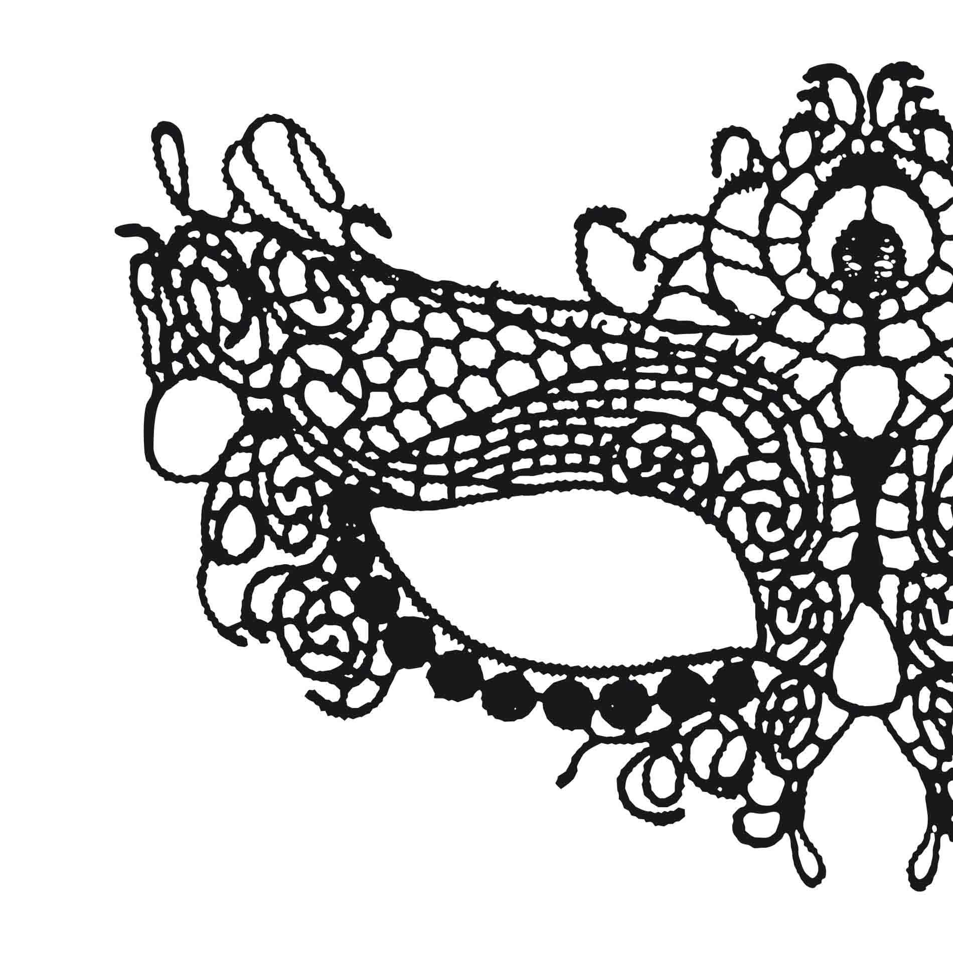 Mystica - Czarna maska - obrazek 4