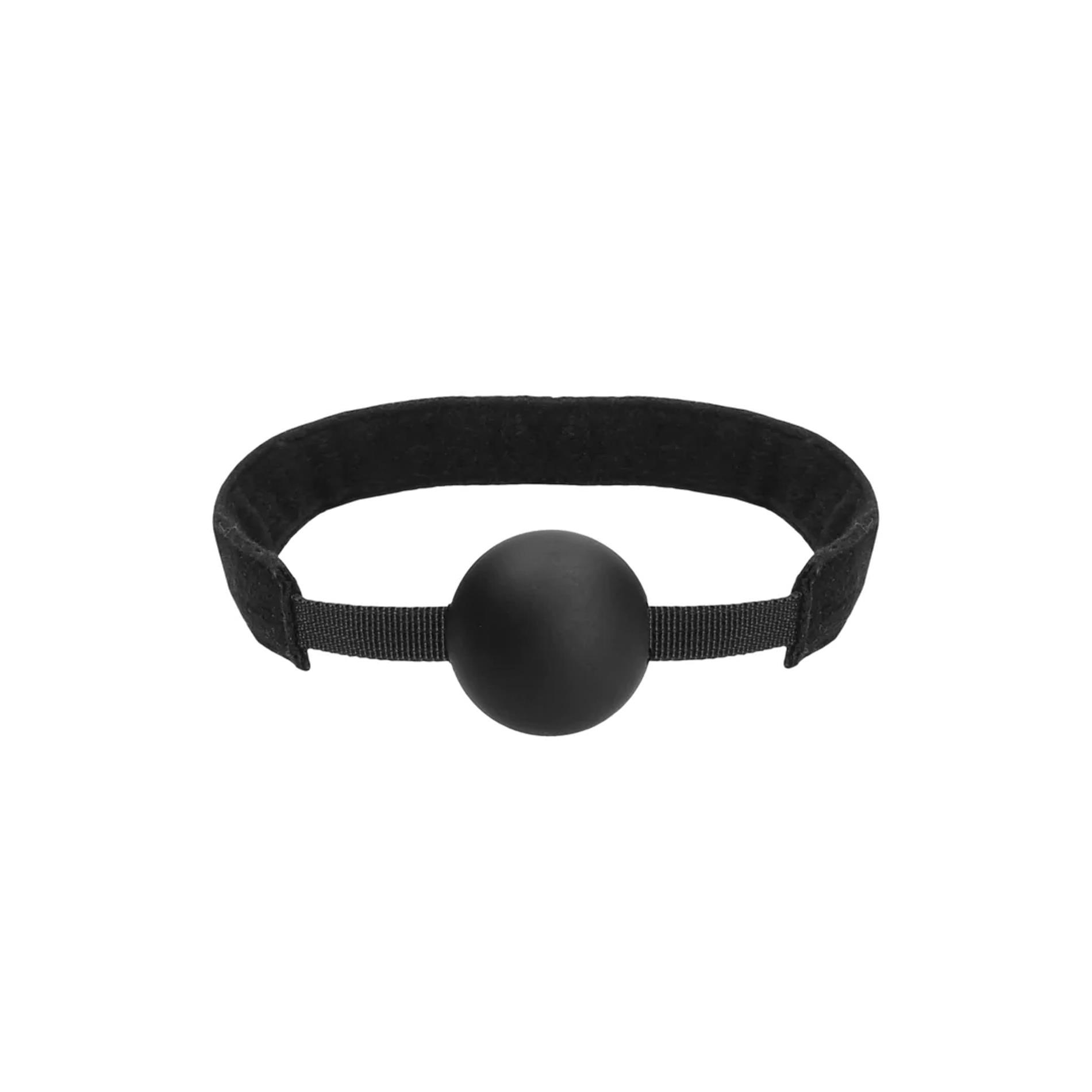 Silikonowy knebel z kulką Ouch! Regulowany 62,5 cm - obrazek 4