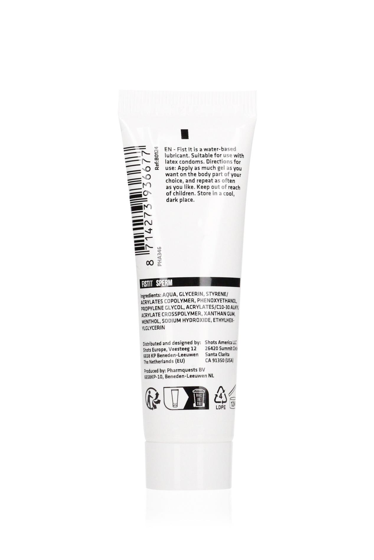 Sztuczna sperma -lubrykant na bazie wody - Fitst It! / 25 ml - obrazek 2