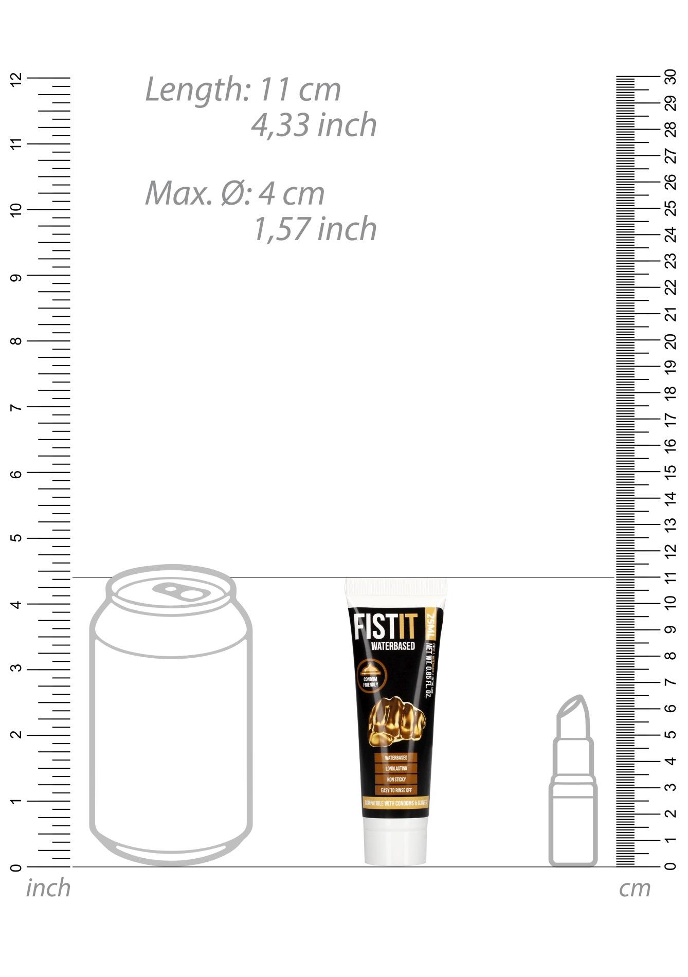 Żel nawilżający na bazie wody Fist it / 25 ml - obrazek 3