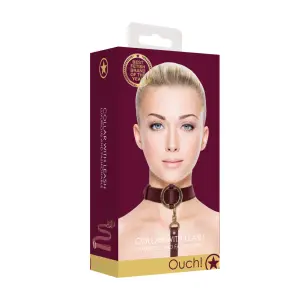 Skórzana obroża ze smyczą