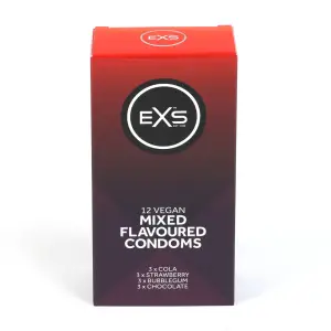 Prezerwatywy  EXS Mixed Flavoured - 12 sztuk