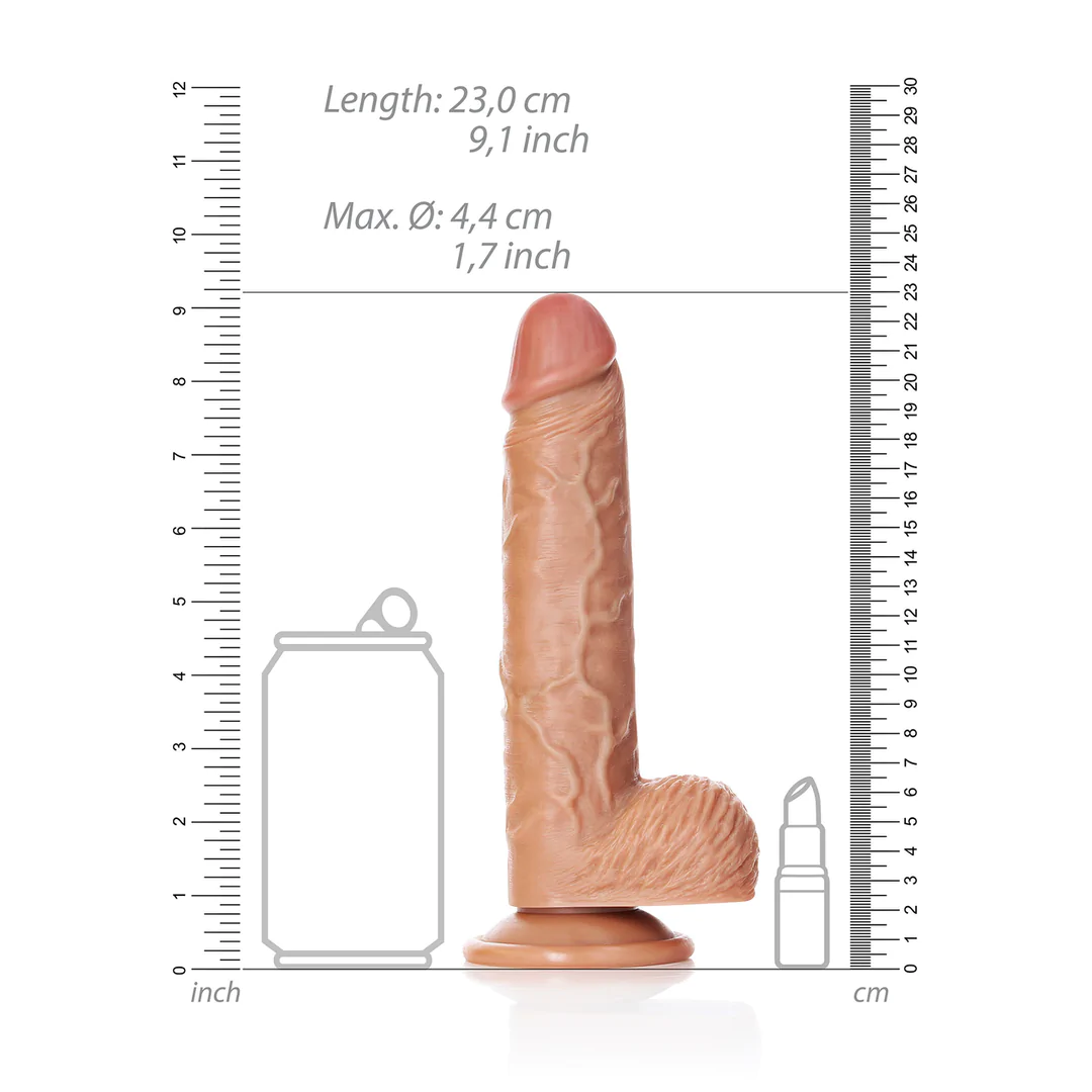Dildo z przyssawką - 20,5 cm - obrazek 4