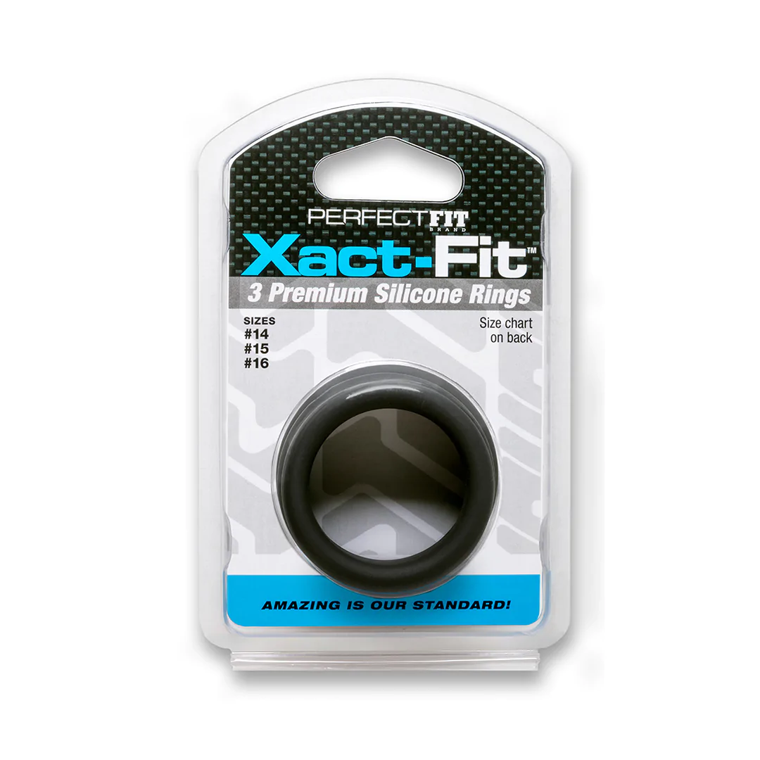 Xact-Fit Kit - zestaw pierścieni erekcyjnych - S/M